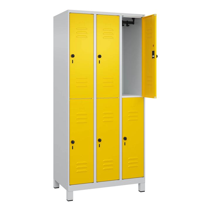 Image du produit C+P Vestiaire double Classic Plus, largeur de compartiment 30 cm, avec pieds