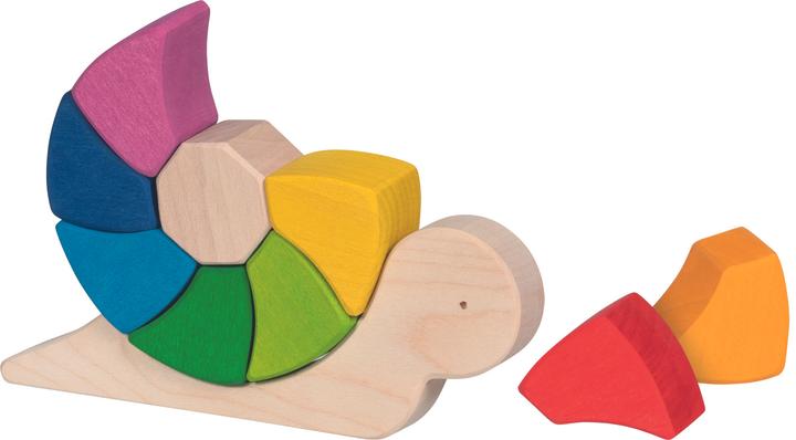 Actual product image Goki Building Blocks Cheeky Snail Pauline 10 Pieces