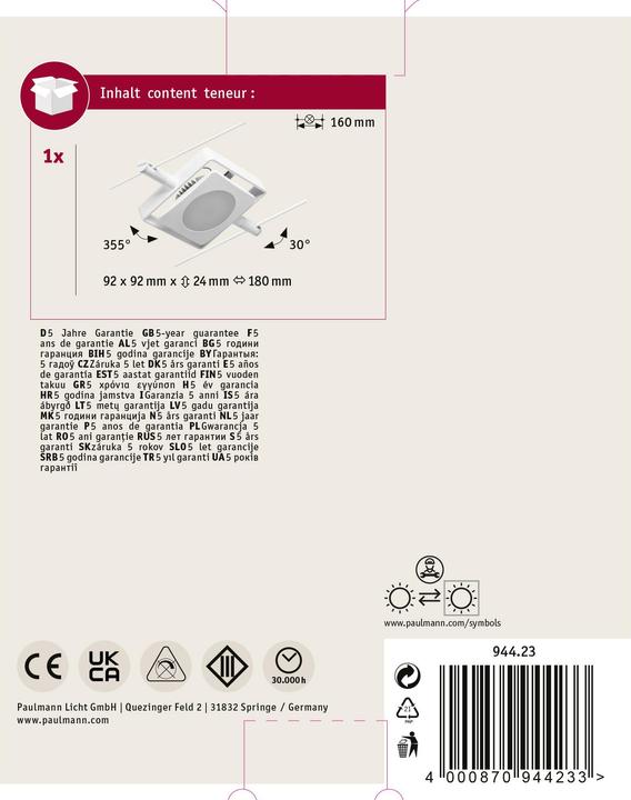 Actual product image Paulmann Wire System MacLED (450 lm)