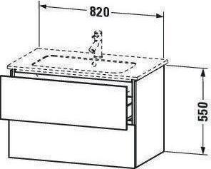 Immagine prodotto Duravit Mobiletto L-CUBE 820x481x550mm bianco opaco (48 x 48 x 55 cm)