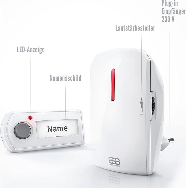 Immagine prodotto Elektrobock Campanello radio BZ11-21 (Cablato)