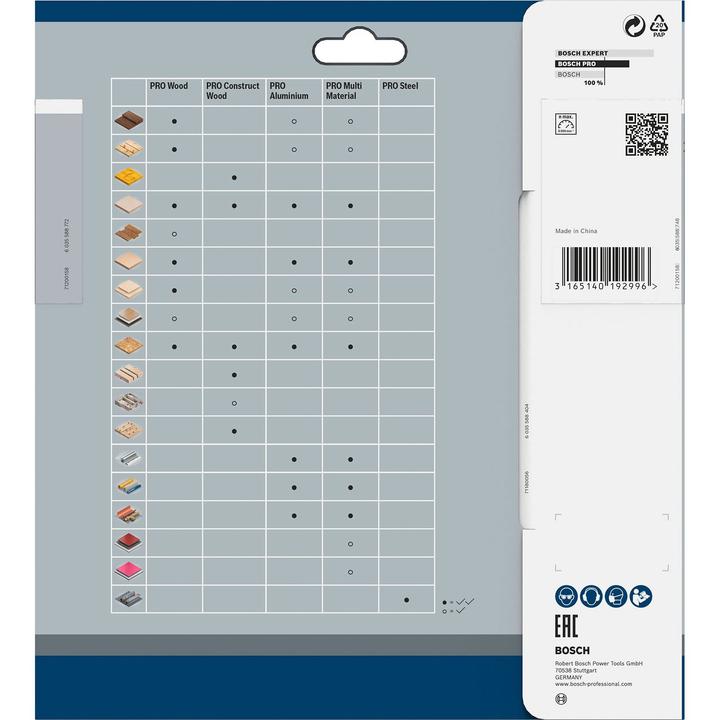 Actual product image Bosch Professional Zubehör PRO Multi Material circular saw blade, 190 x 2.4 x 30 mm