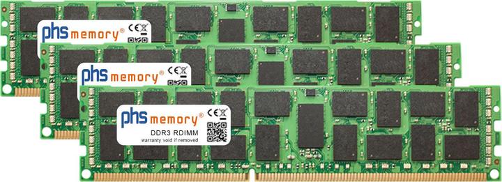 Immagine prodotto PHS-memory Kit di memoria RAM da 48 GB (3x16 GB) per HP ProLiant DL160se Gen6 (G6) DDR3 RDIMM 1333MHz (HP ProLiant DL160se Gen6 (G6), 3 x 16GB)