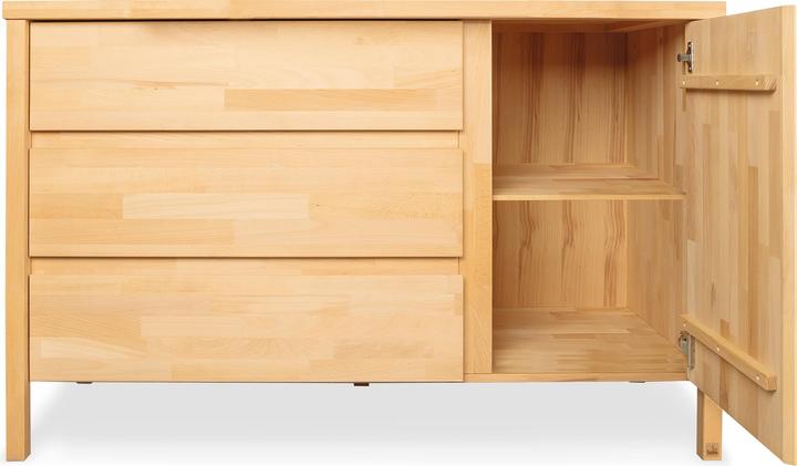 Actual product image Pinolino Enno" children's room set extra-wide large, 3-pcs. (Baby cot, Changing unit, Children's wardrobes)