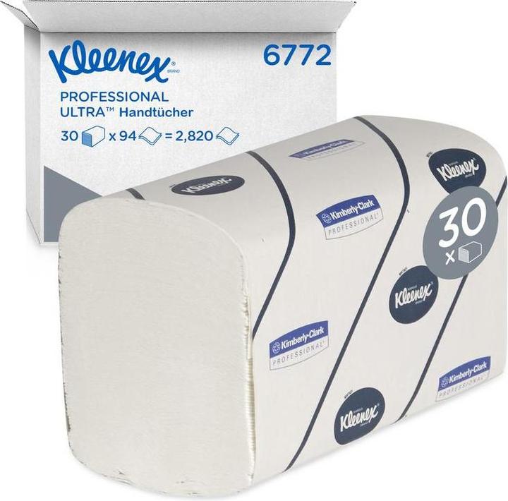 Image du produit Kleenex Essuie-mains ® Ultra™ 6772 2 plis blanc L215xl106ca.mm adapté à 9000 469 672, 9000 469 673 (2820 x)