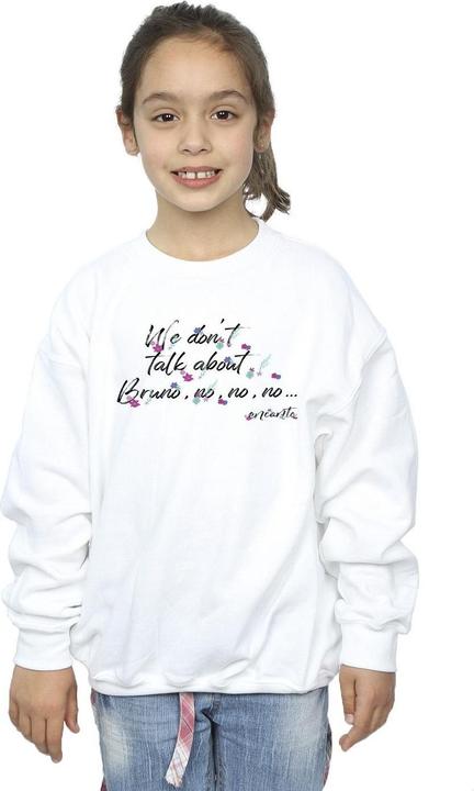 Actual product image Disney Girls Encanto We Dont Talk About Bruno No No Sweatshirt (128)