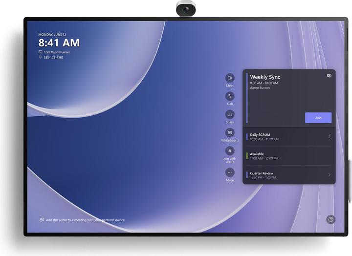 Actual product image Microsoft Surface Hub 2 for business (3840 x 2560 pixels, 50")