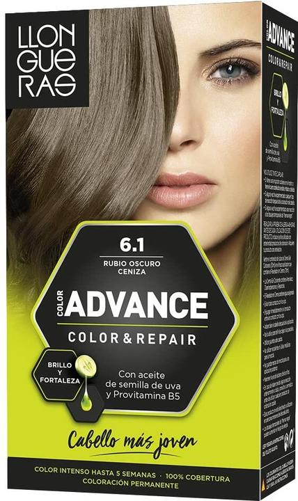 Llongueras COLOR ADVANCE #6,1-rubio oscuro ceniza (6.1)