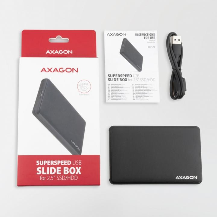 Produktbild Axagon EE25-SL externes 2,5"-Gehäuse, USB 3.0 / SATA III - USB-A (2.5")