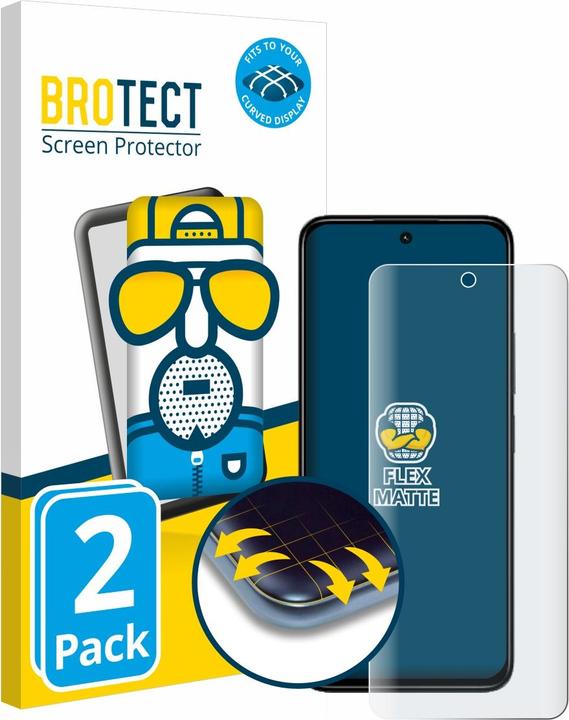 Actual product image BROTECT Full-Screen Protector Matte (2 Piece, Xiaomi Redmi 13)