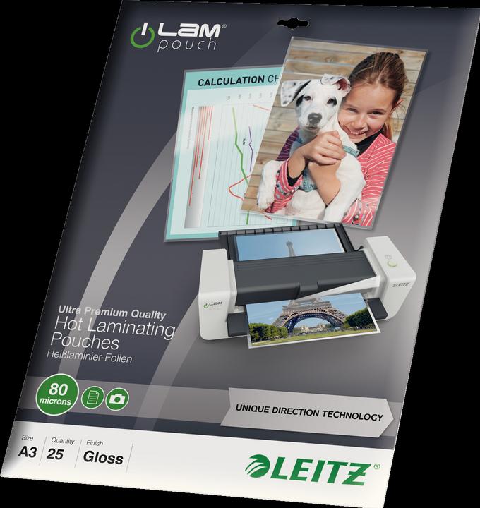 Actual product image Leitz Laminating film (A3, 25 Piece, 80 µm)