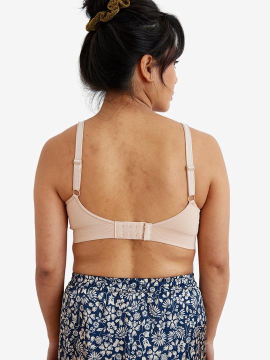 Produktbild Vertbaudet 2er-Pack nahtlose Bustiers für Schwangerschaft und Stillzeit mit Spitze (L)