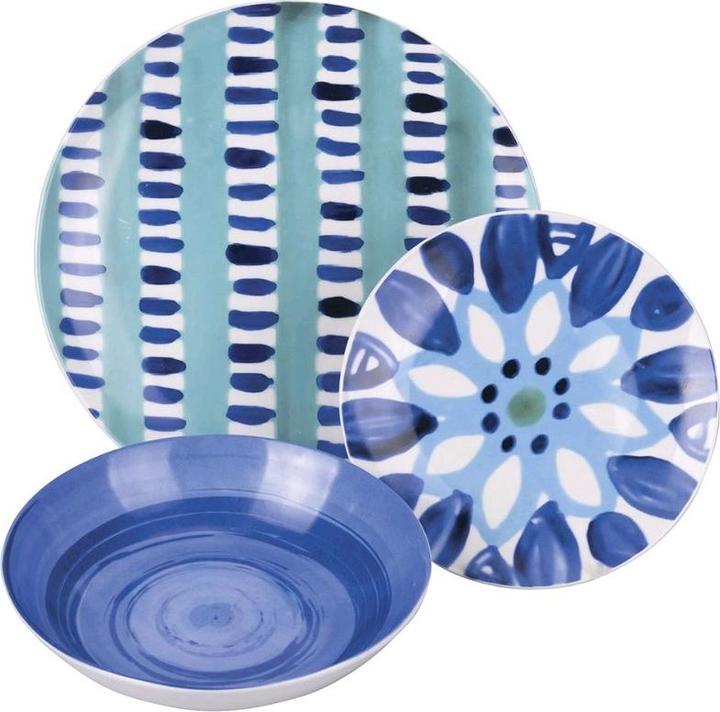 Actual product image Villa D'Este Home Tivoli Aquazul Geschirrset aus Porzellan 18tlg (18 Piece)