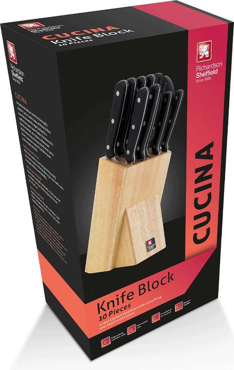 Actual product image Richardson Sheffield Knife set, knife block 10 pieces