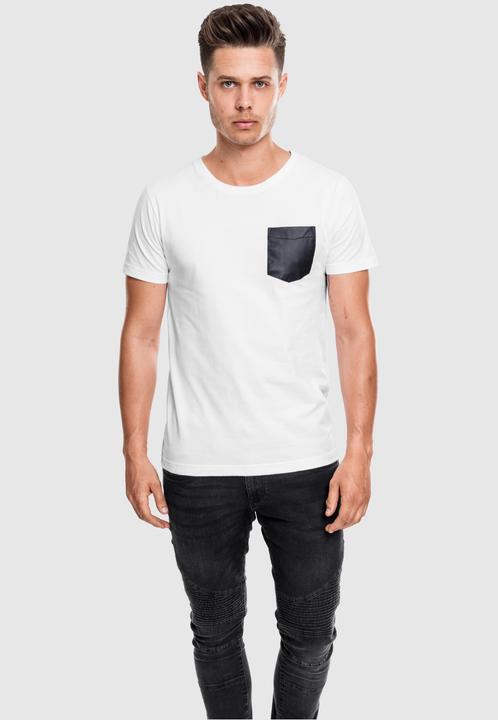 Actual product image Urban Classics Synthetic Leather Pocket Tee (M)