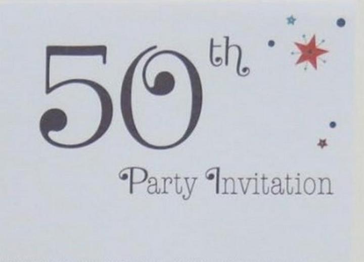 Generic 50esimo Compleanno Inviti Misura Confezione 20 (20 pz.)