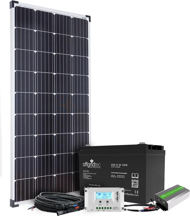 Offgridtec ® Autark S-Master 130W Système solaire 101Ah AGM 500W AC Puissance (500 W)
