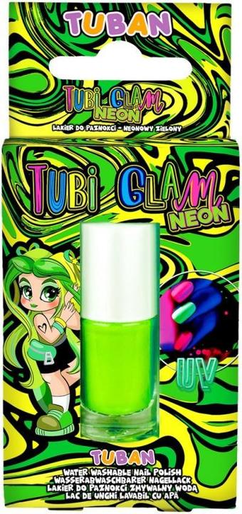 Actual product image Tuban Tubi Glam Nail Polish - Neon Green 5 ml