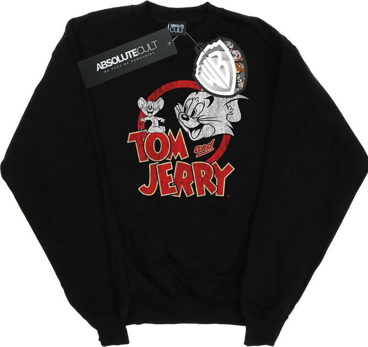 Produktbild Tom & Jerry Distressed Logo Sweatshirt Mädchen (140, 146)