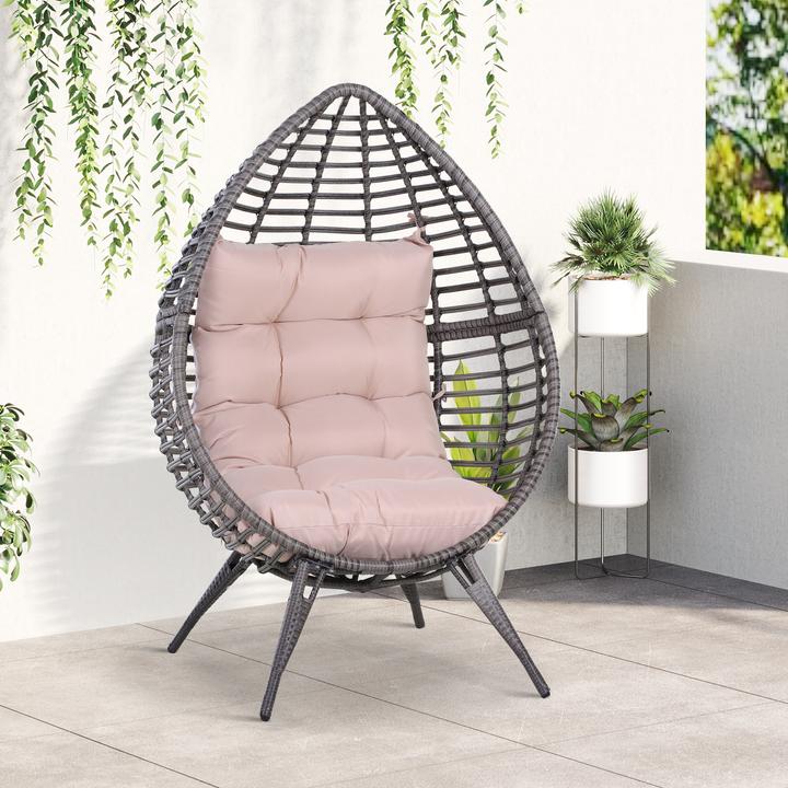 Produktbild Outsunny Gartensessel in Tropfen Design