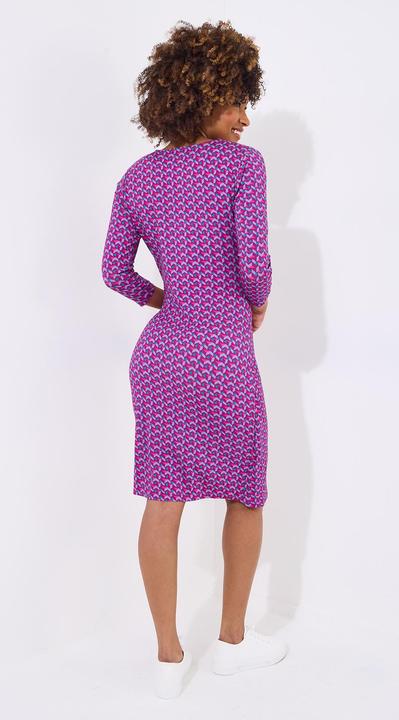 Actual product image Joe Browns Geometric Rouched Jersey Dress (42)