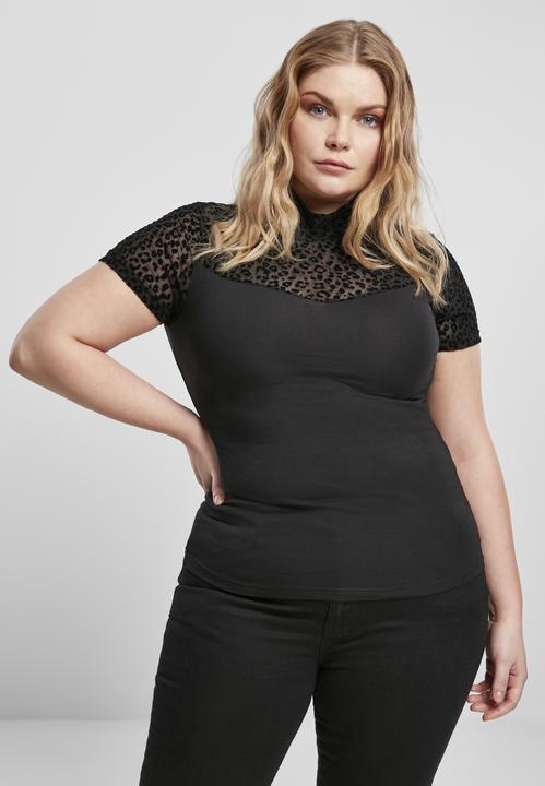 Immagine prodotto Urban Classics Maglietta a collo alto con pizzo Flock da donna (5XL)