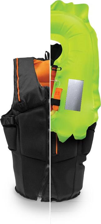 Actual product image Secumar Aufblasbare Hybrid-Prallschutzweste Furi o (L, 60-100 kg)