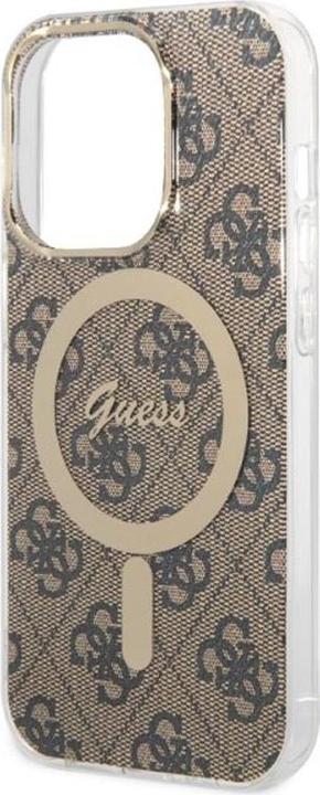 Immagine prodotto Guess Zestaw GUBPP14LH4EACSW Custodia+ caricatore iPhone 14 Pro 6.1" brązowy/marrone Custodia (Apple iPhone 14 Pro)