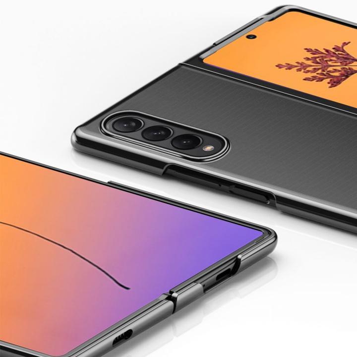 Produktbild Hurtel Plating Case for Samsung Galaxy Z Fold 4 cover with a metallic frame black (Samsung Galaxy Z Fold4)