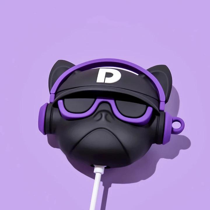 Immagine prodotto PhoneLook Coque Hip-hop Bulldog lunette de soleil écouteur (Borsa per cuffie)