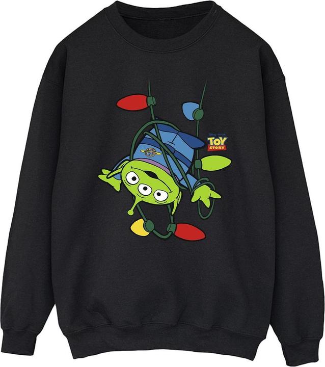 Actual product image Disney Mens Toy Story Christmas Lights Aliens Sweatshirt (XL)