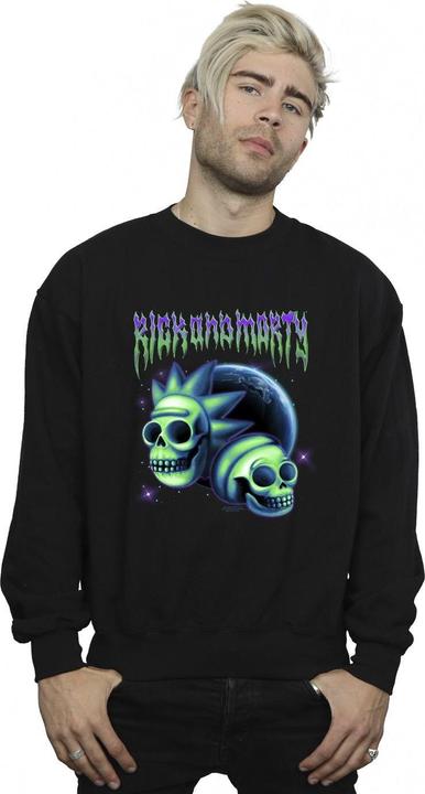 Actual product image Rick And Morty Mens Space Skull Sweatshirt (L)