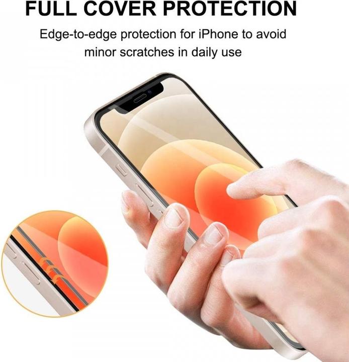 Actual product image Screenguard Full Screen Panzerglas (1 Piece, Apple iPhone 13)