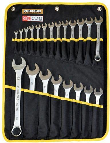 Productafbeelding Proxxon SlimLine Combinatiesleutelset (32 mm, 18 mm, 11 mm, 12 mm, 20 mm, 19 mm, 27 mm, 15 mm, 13 mm, 25 mm, 6 mm, 21 mm, 7 mm, 14 mm, 29 mm, 8 mm, 10 mm, 30 mm, 23 mm, 26 mm, 22 mm, 17 mm, 28 mm, 9 mm, 16 mm, 24 mm, 31 mm)