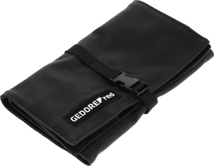 Actual product image Gedore Red red Tool roll bag for 12 keys, With compartment for small parts, Without equipment, Black (1 pieces)