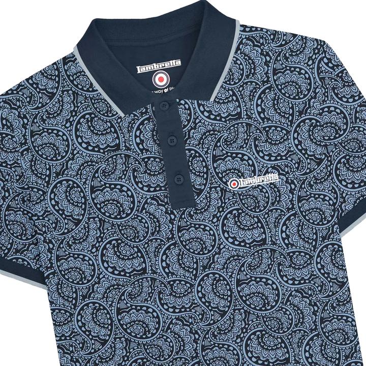 Immagine prodotto Lambretta Maglietta Polo Grande e Alto Tonale Paisley Uomo (4XL)