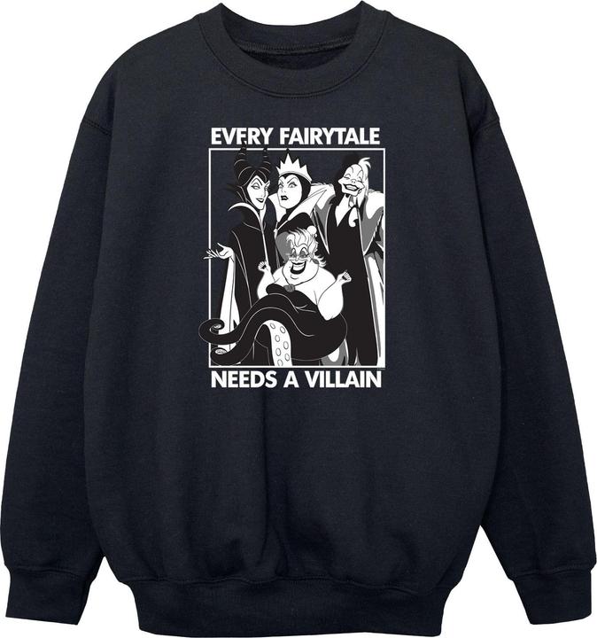 Actual product image Disney Girls Villains Cotton Sweatshirt (116)