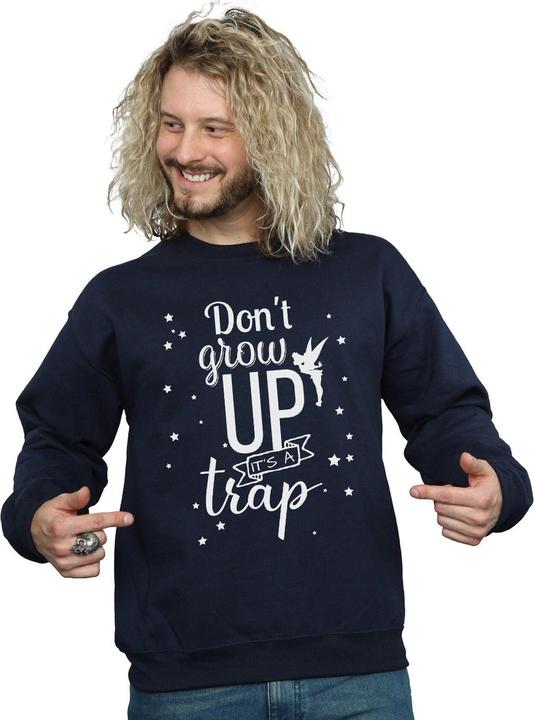 Actual product image Disney Mens Tinker Bell Don't Grow Up Sweatshirt (S)