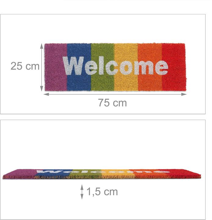 Actual product image Relaxdays Doormat (75 x 25 x 1.5 cm)