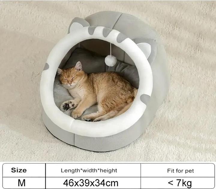 Produktbild Out of the blue Flauschiges Katzenbett, Katzenhaus mit hängenden Spielball (Katze)