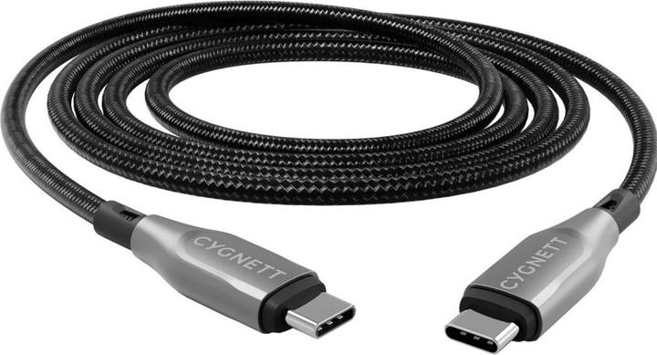 Image du produit Cygnett Câble blindé USB-C vers USB-C (USB 2.0), noir, 3 m (3 m, USB 2.0)