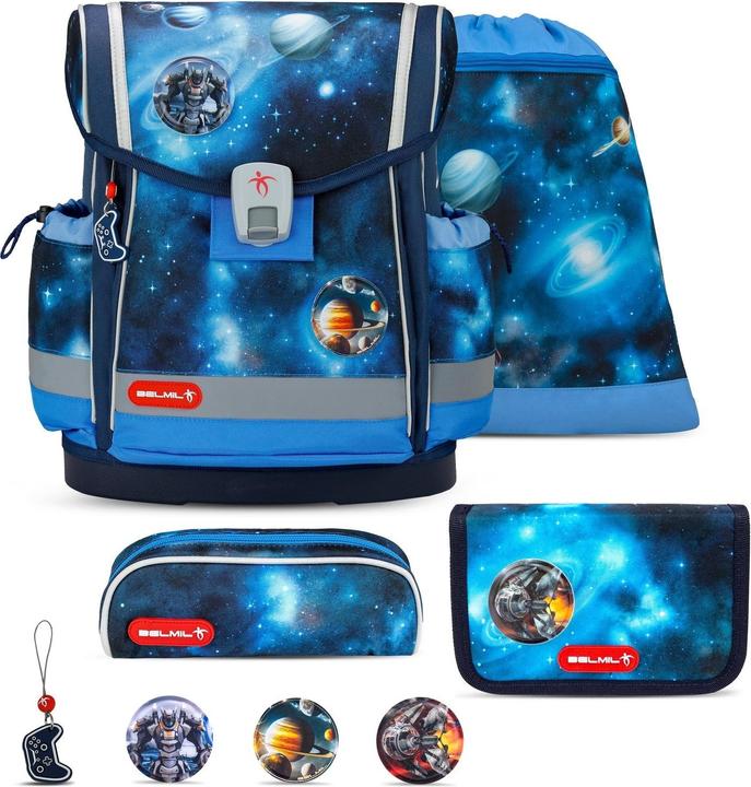 Produktbild Belmil CLASSY Plus Schulrucksack-Set Galaxy Light (19 l)