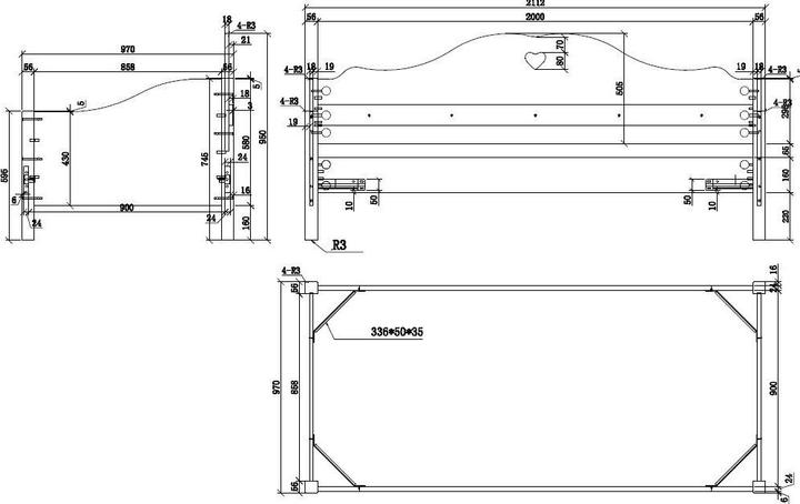 Produktbild Vipack Kojenbett Amori (90 x 200 cm)