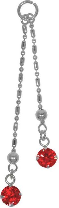 Actual product image Bijouteria Belly piercing pendant (Silver 925, Crystal)