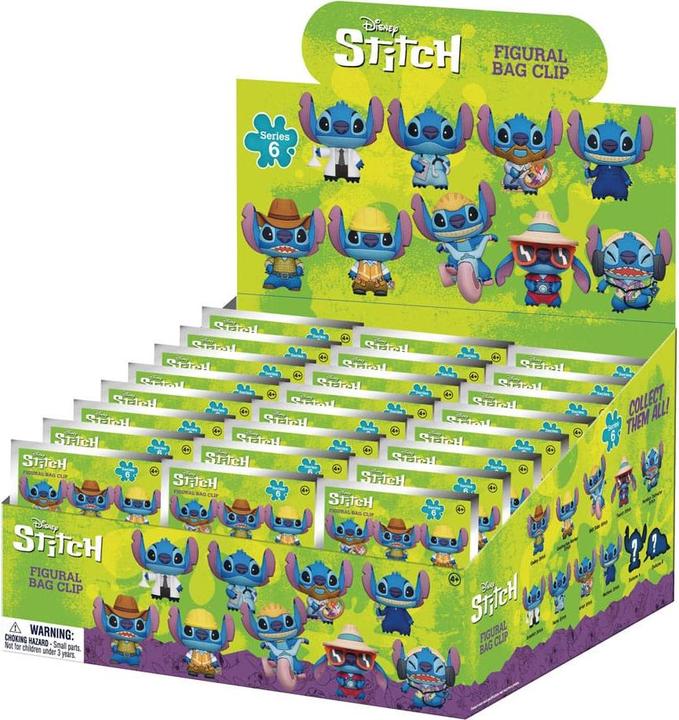 Actual product image Monogram Int. Lilo & Stitch 3D PVC bag tags Series 6 Display (24)