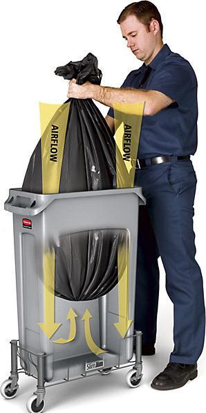 Produktbild Rubbermaid Wertstoffsammler aus Kunststoff (87 l)