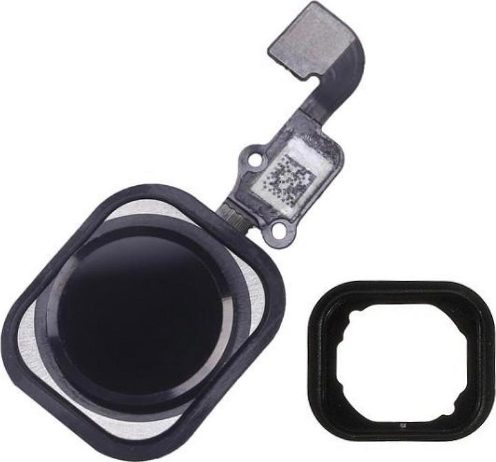 Produktbild Foxconn iPhone 6 Home Button Flexkabel mit Home Knopf und Gummiring schwarz (iPhone 6)