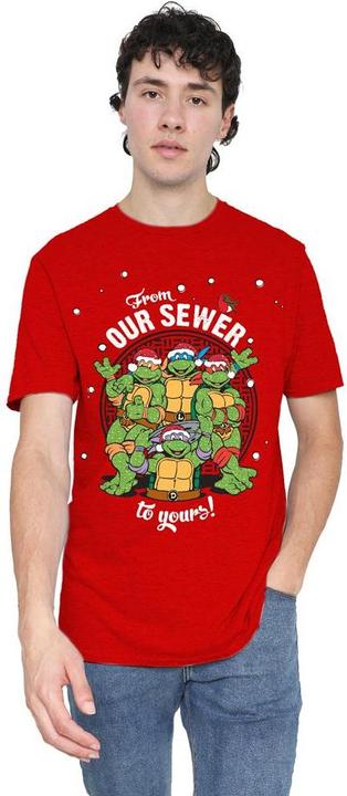 Produktbild Teenage Mutant NT Merry Christmas From Our Sewer TShirt (M)