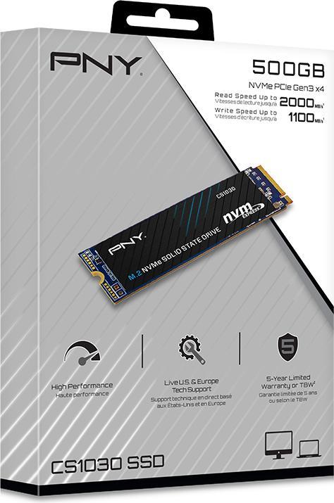 Produktbild PNY CS1030 (500 GB, M.2 2280)