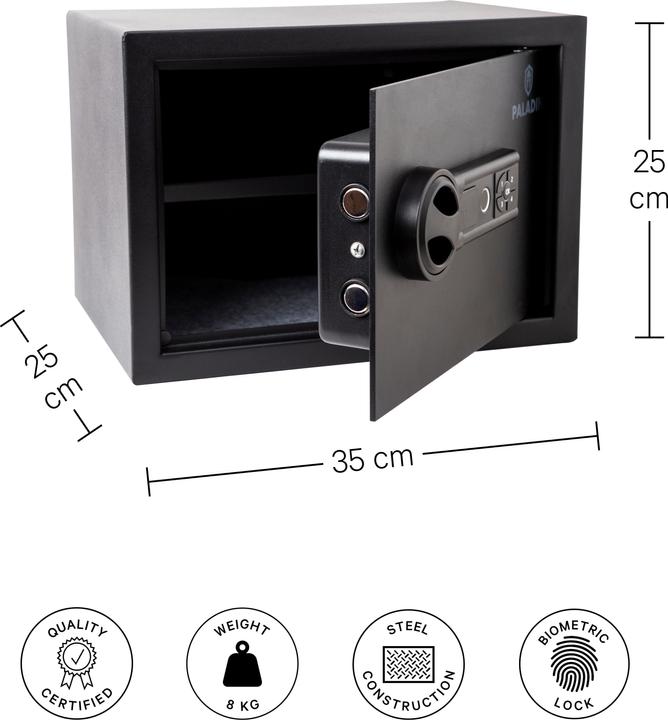 Produktbild Paladin Möbeltresor mit Fingerabdruckscanner (16 l)